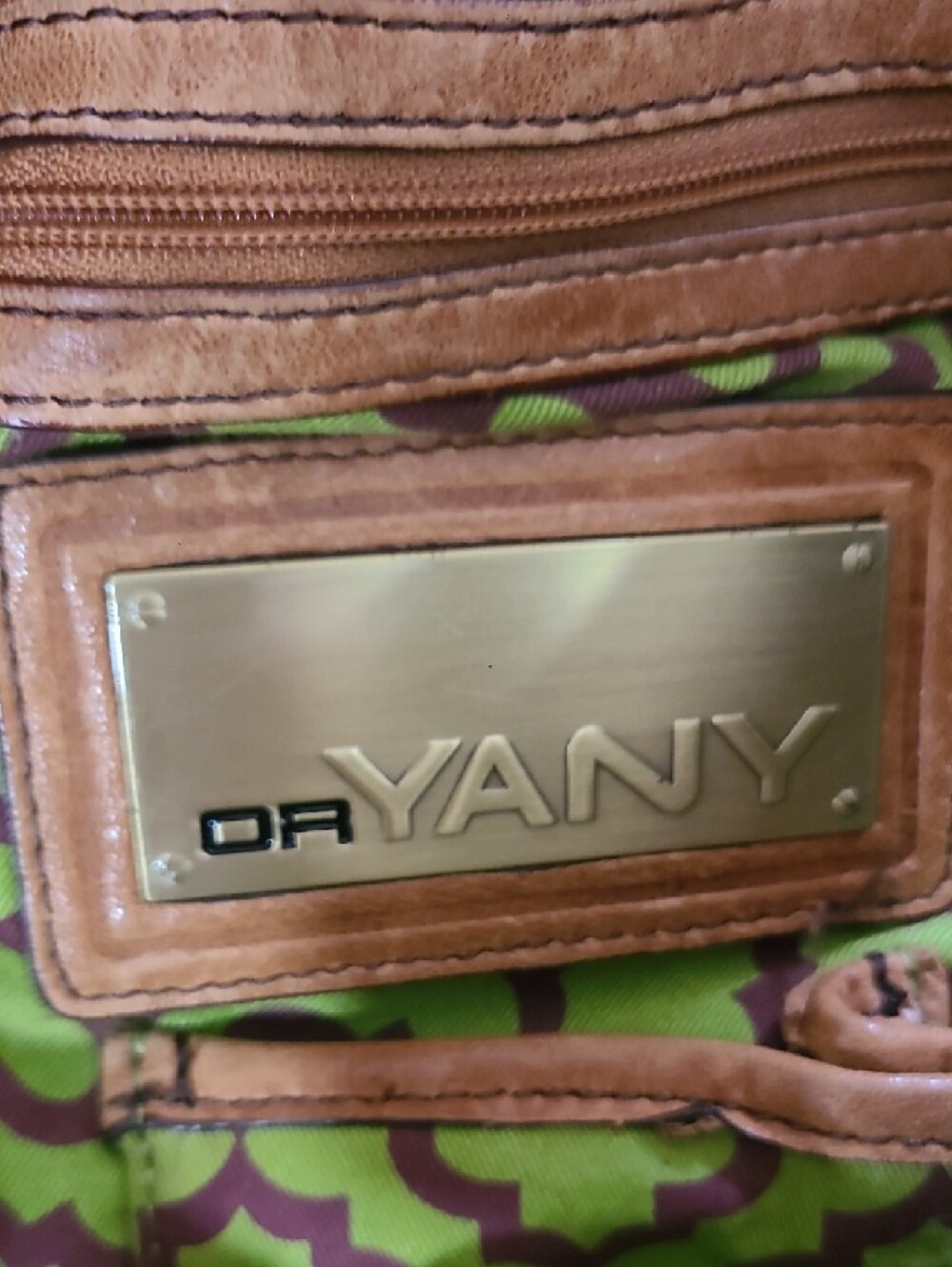 orYANY Cognac Leather Braided-Handle Hobo - Picture 3 of 12